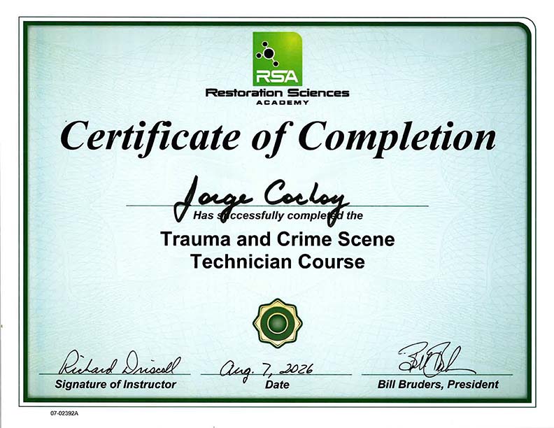 Yobani Cochoy Trauma License